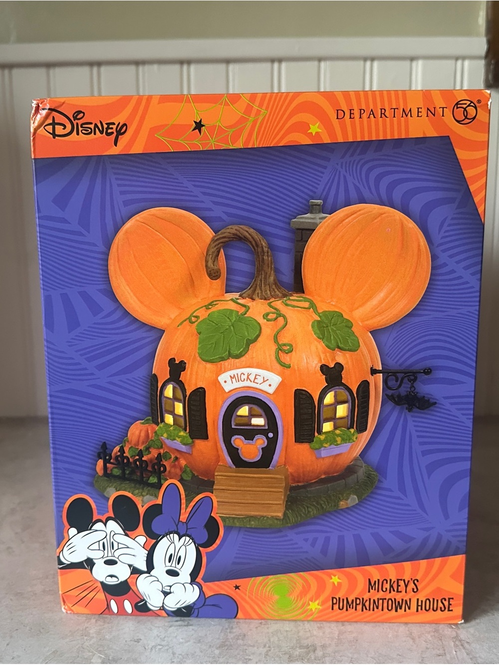 Dept 56 Mickey’s Pumpkintown House Disney Village Halloween 6007726 New 2021